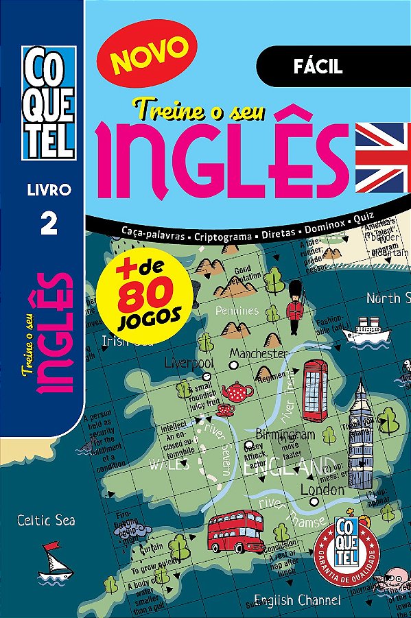 Livro Coquetel Treine seu Inglês 2: Nível Fácil