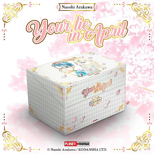 Livro Box your lie in april vols. 1 ao 11