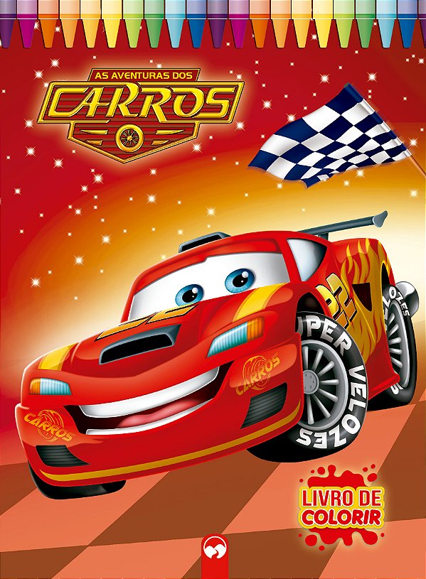 Livro As aventuras dos carros: livro gigante