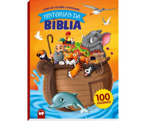 Livro Histórias da bíblia: 100 páginas para colorir e ati...