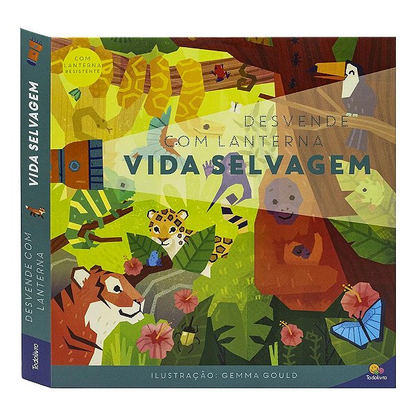 Livro Desvende com lanterna! Vida selvangem