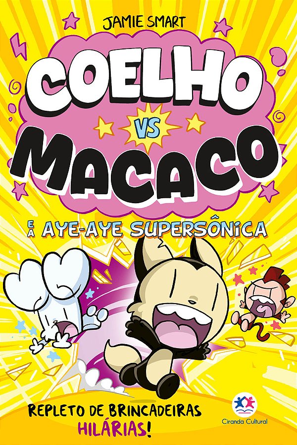 Livro Coelho vs macaco e a Aye-aye supersônica - Livro 4