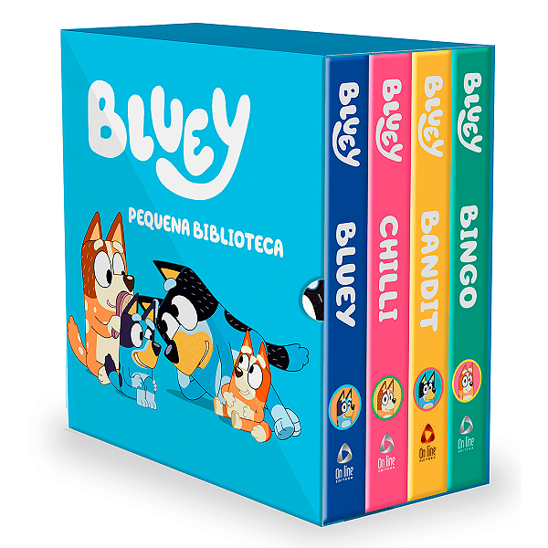 Livro Bluey Pequena Biblioteca da Bluey - Box com 4 Livri...