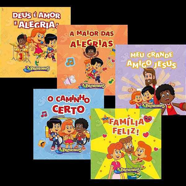 Kit com 5 Livros de Atividades 3 palavrinhas: Atividades de desenvolvimento motor e cognitivo da criança
