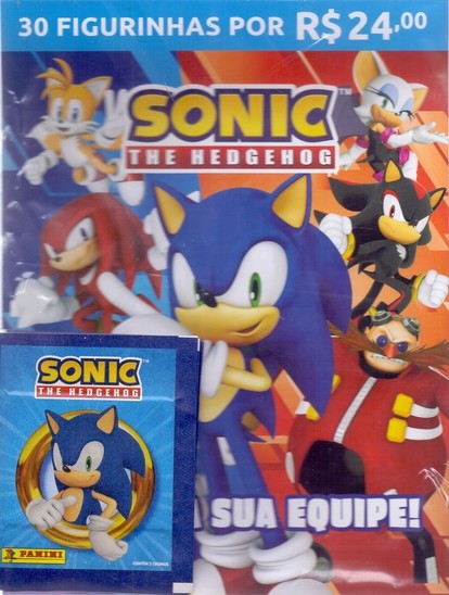 Sonic The Hedgehog 2026 - Cartela + 6 Envelopes