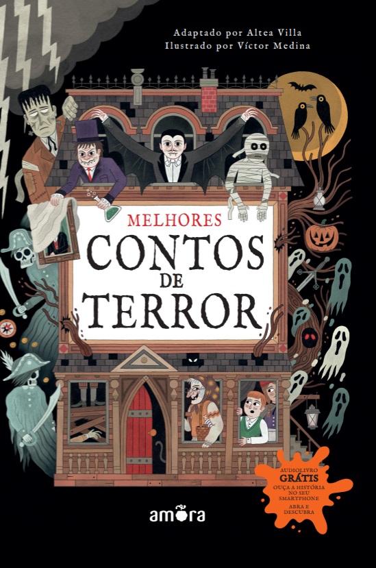 Livro Melhores contos de terror: Com audiolivro!