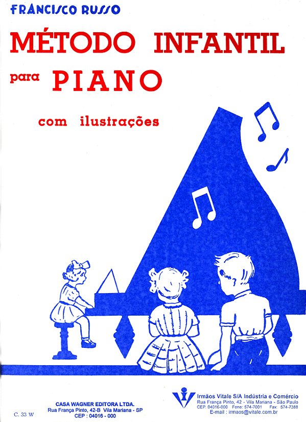 Livro Método infantil para Piano