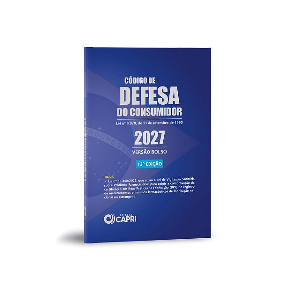 Código De Defesa Do Consumidor Versão Bolso Atualizado 2027 - Edição 12
