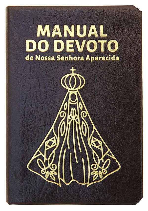 Livro Manual do devoto de Nossa Senhora Aparecida - Luxo marrom