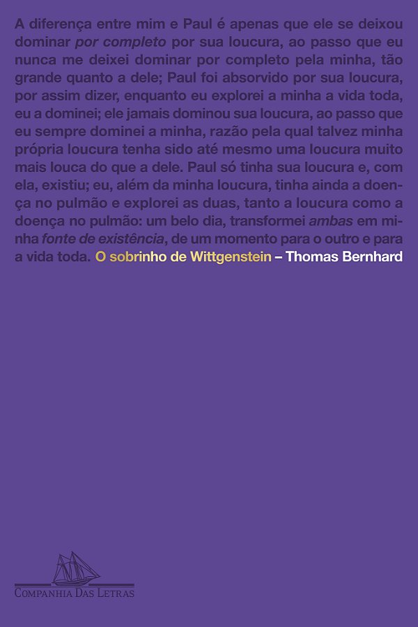 O sobrinho de wittgenstein: uma amizade