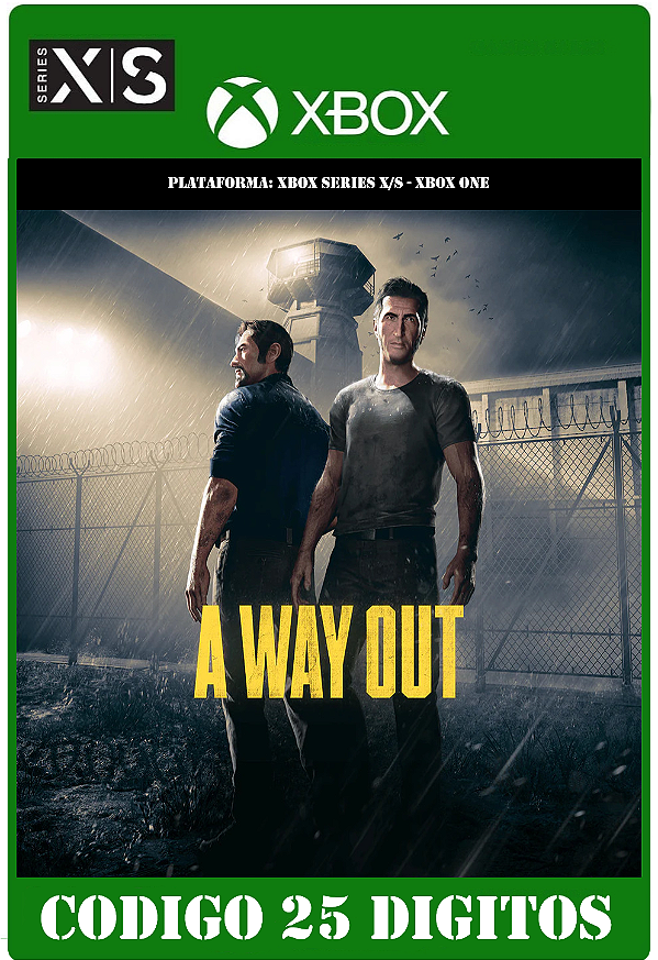 A Way Out - Xbox (Código 25 Dígitos) Mídia Digital