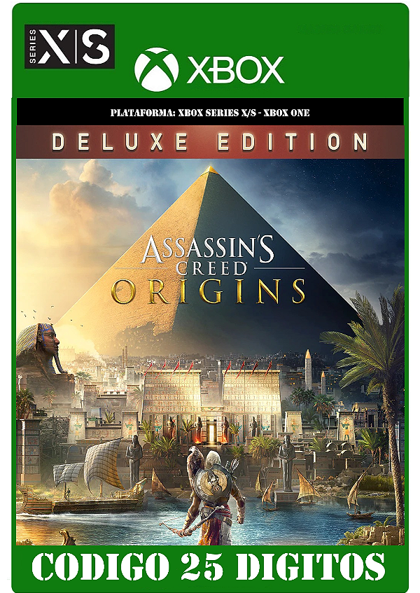 Assassins Creed Origins - DELUXE EDITION - Xbox (Código 25 Dígitos) Mídia Digital