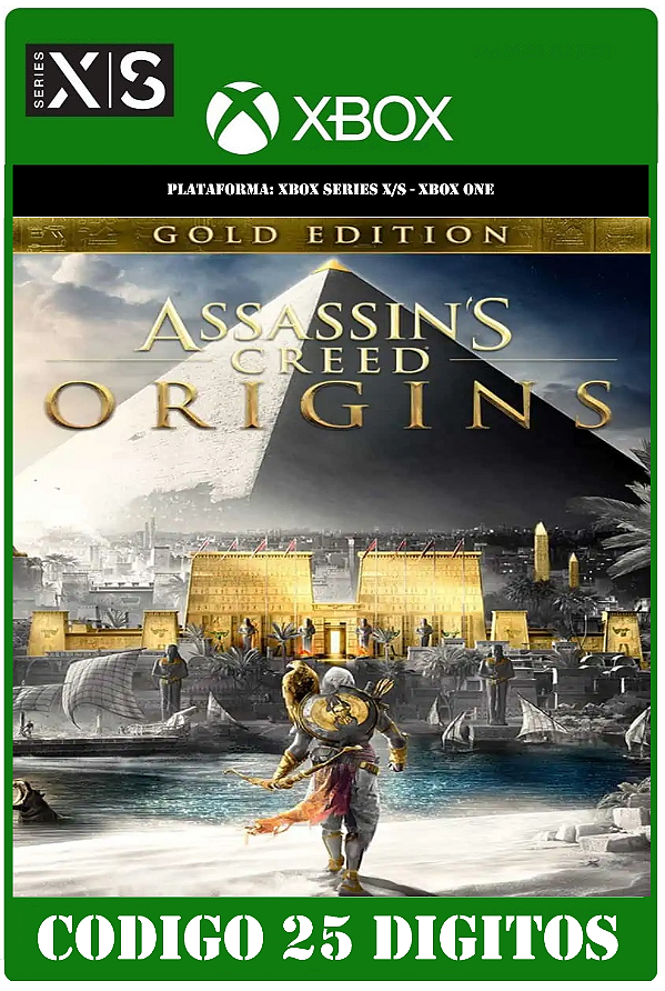 Assassin's Creed Origins - GOLD EDITION - Xbox (Código 25 Dígitos) Mídia Digital