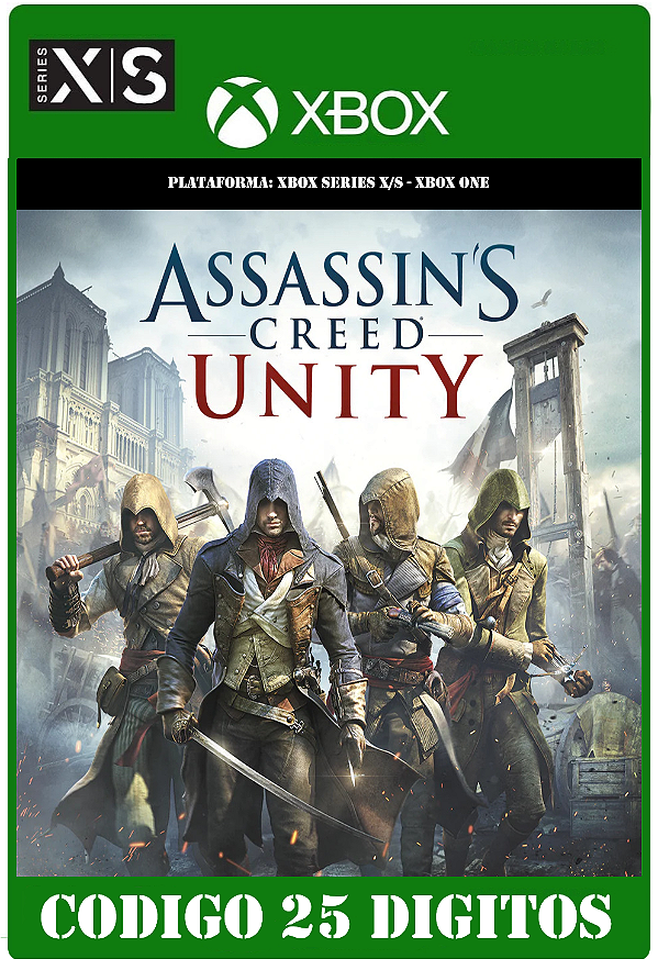 Assassins Creed Unity - Xbox (Código 25 Dígitos) Mídia Digital