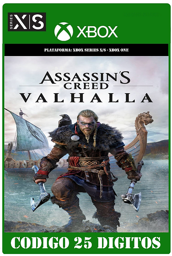 Assassin's Creed Valhalla - Xbox (Código 25 Dígitos) Mídia Digital