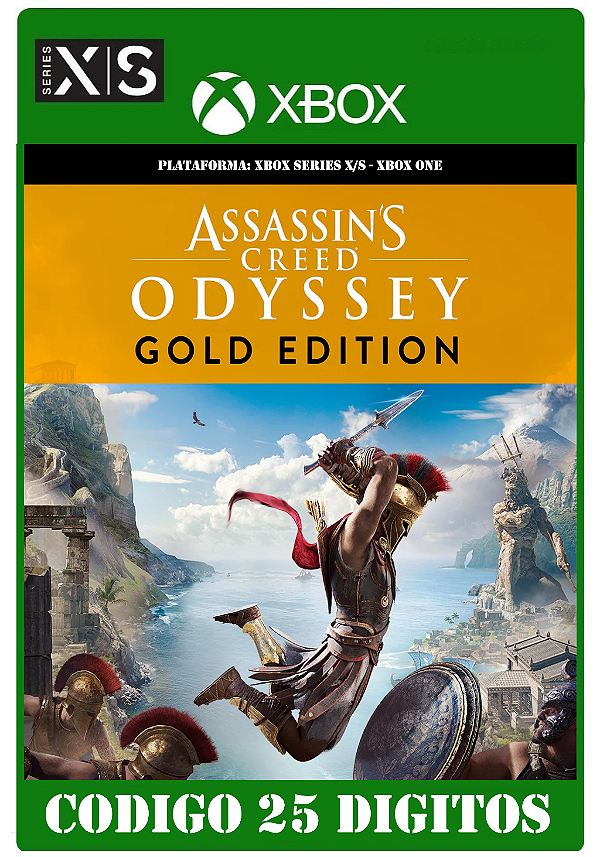 Assassin's Creed Odyssey - EDIÇÃO GOLD - Xbox (Código 25 Dígitos) Mídia Digital