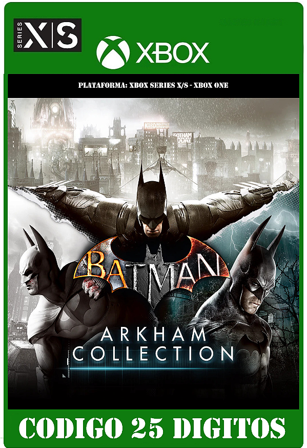 Batman Arkham Collection - Xbox (Código 25 Dígitos) Mídia Digital