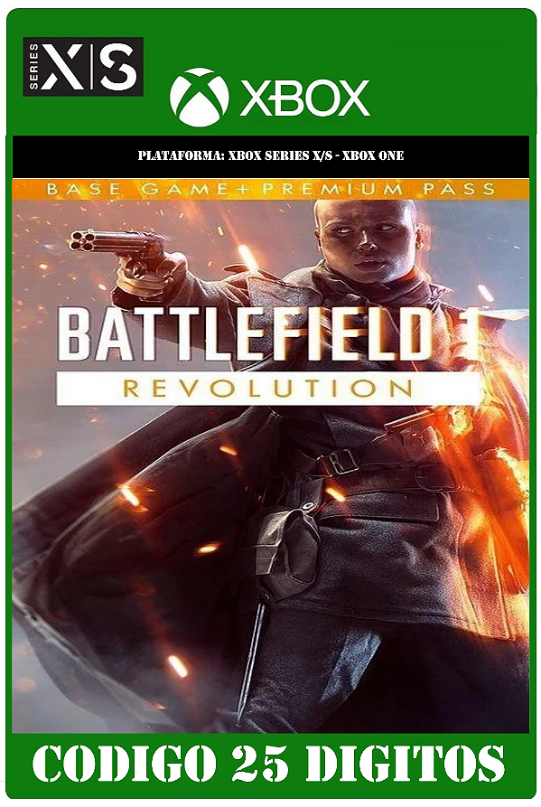 Battlefield 1 Revolution - Xbox (Código 25 Dígitos) Mídia Digital