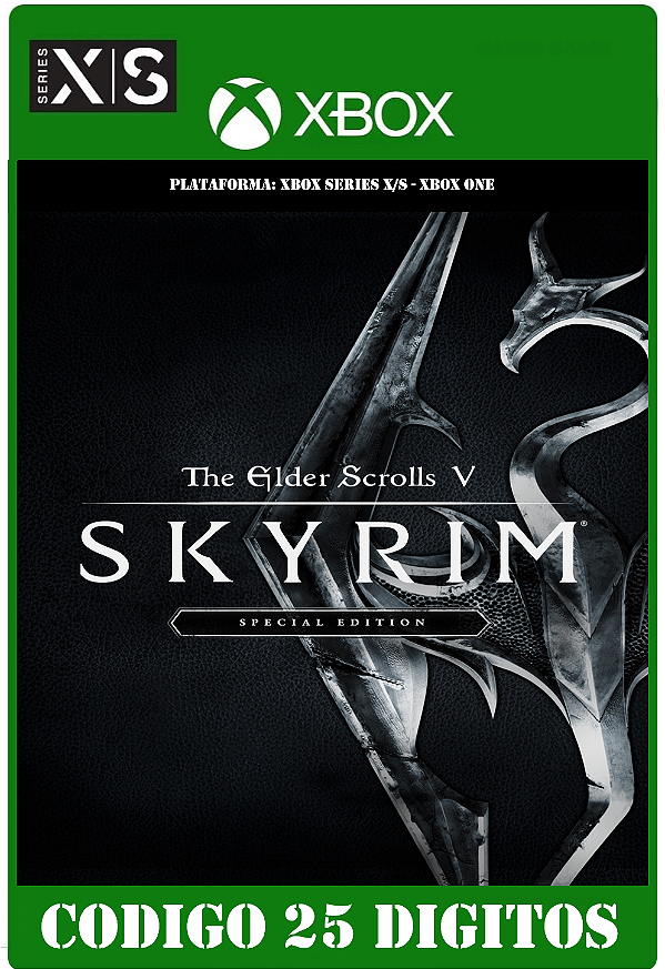 The Elder Scrolls V: Skyrim Special Edition - Xbox (Código 25 Dígitos) Mídia Digital