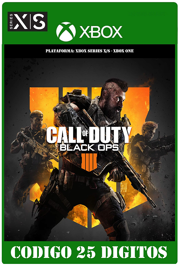Call of Duty: Black Ops 4 - Xbox (Código 25 Dígitos) Mídia Digital