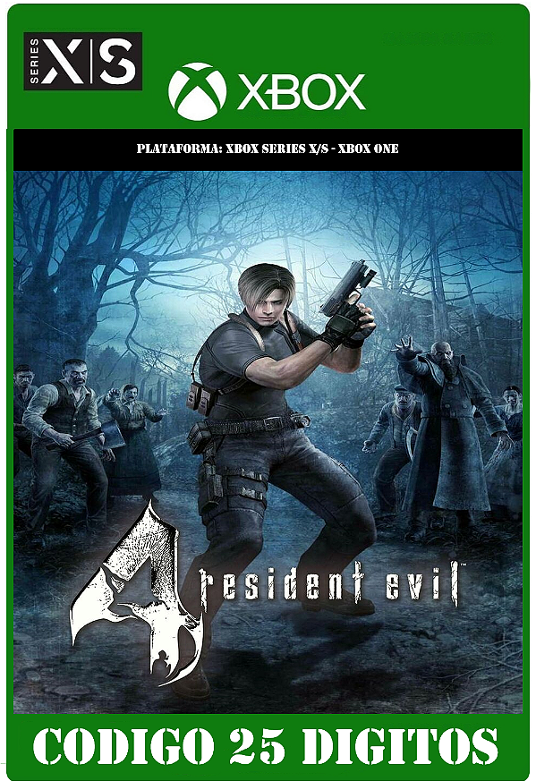 Resident Evil 4 - Xbox (Código 25 Dígitos) Mídia Digital