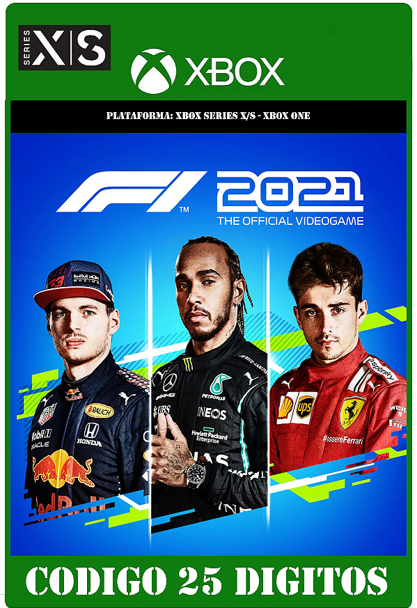 F1 2021 - Xbox (Código 25 Dígitos) Mídia Digital