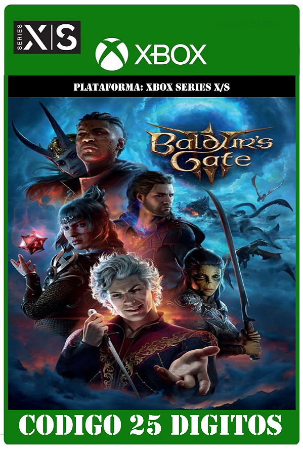 Baldur's Gate 3 - Xbox Series X|S (Código 25 Dígitos) Mídia Digital