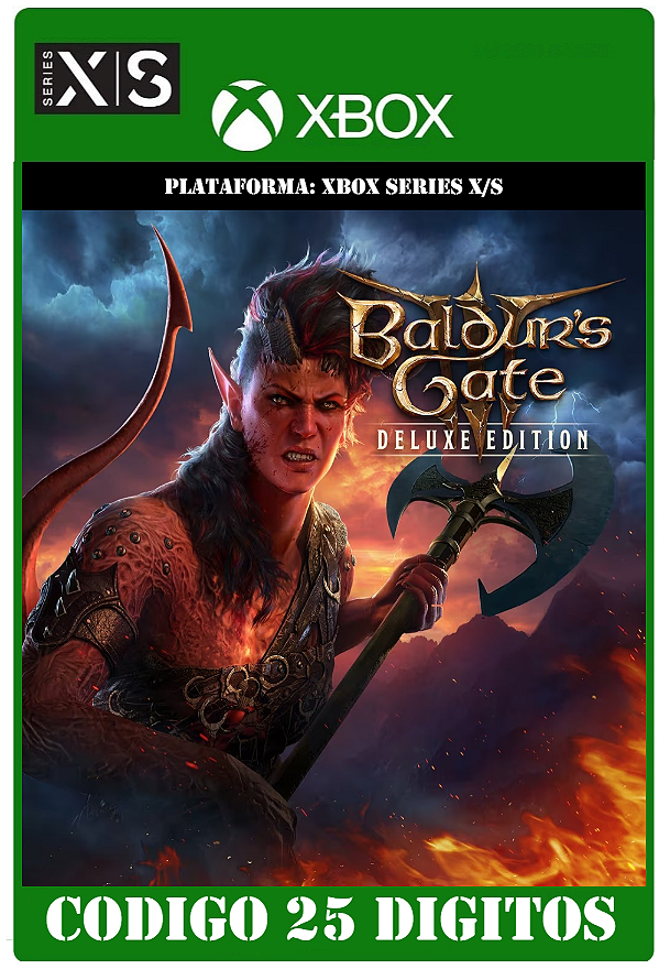Baldur's Gate 3 - Digital Deluxe Edition  Series X|S (Código 25 Dígitos) Mídia Digital