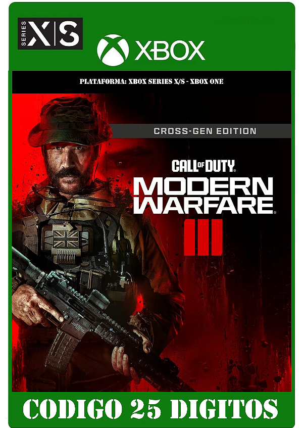 Call of Duty: Modern Warfare III - Pacote Multigeração - Xbox One / Series X|S (Código 25 Dígitos) Mídia Digital