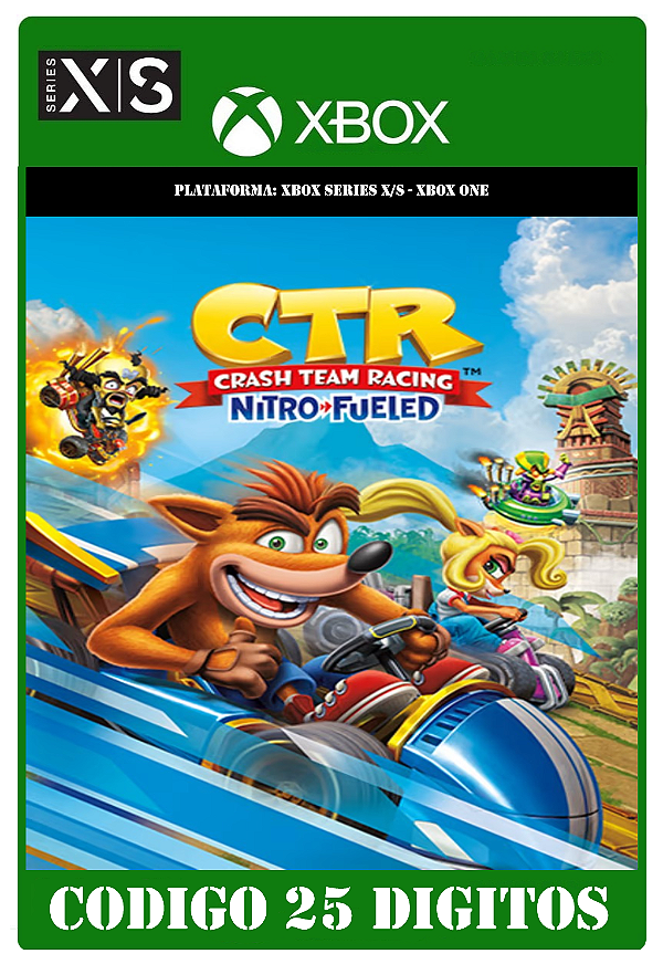 Crash Team Racing Nitro-Fueled - Xbox One / Series X|S (Código 25 Dígitos) Mídia Digital