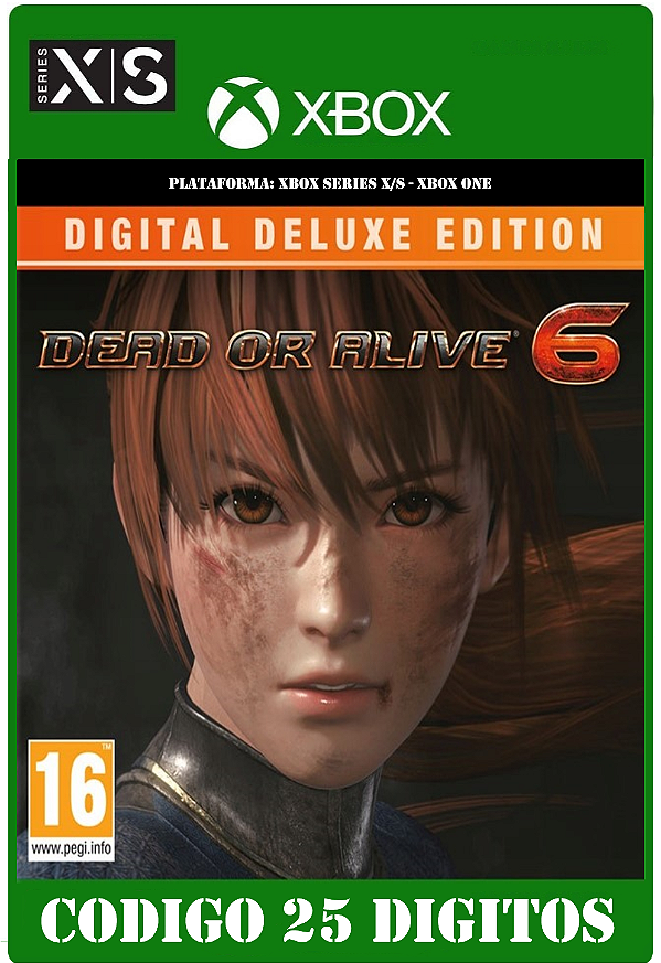 DEAD OR ALIVE 6 Digital Deluxe Edition - Xbox One / Series X|S (Código 25 Dígitos) Mídia Digital