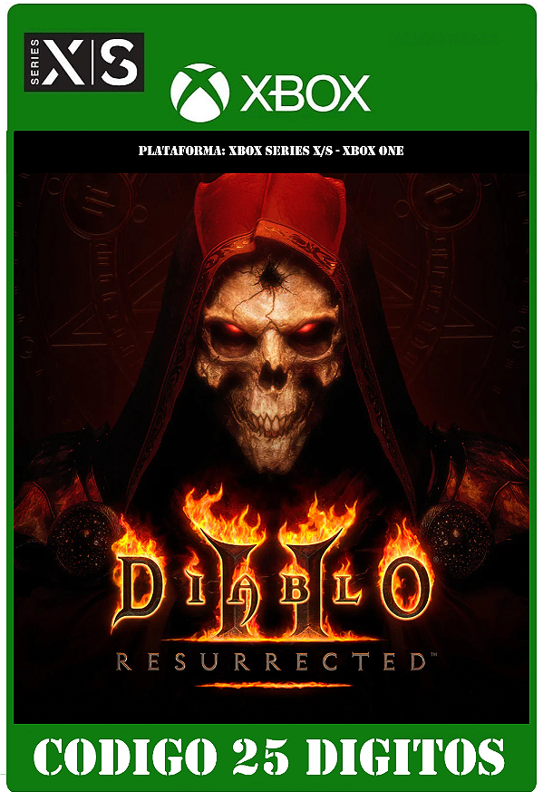Diablo II Resurrected - Xbox One / Series X|S (Código 25 Dígitos) Mídia Digital