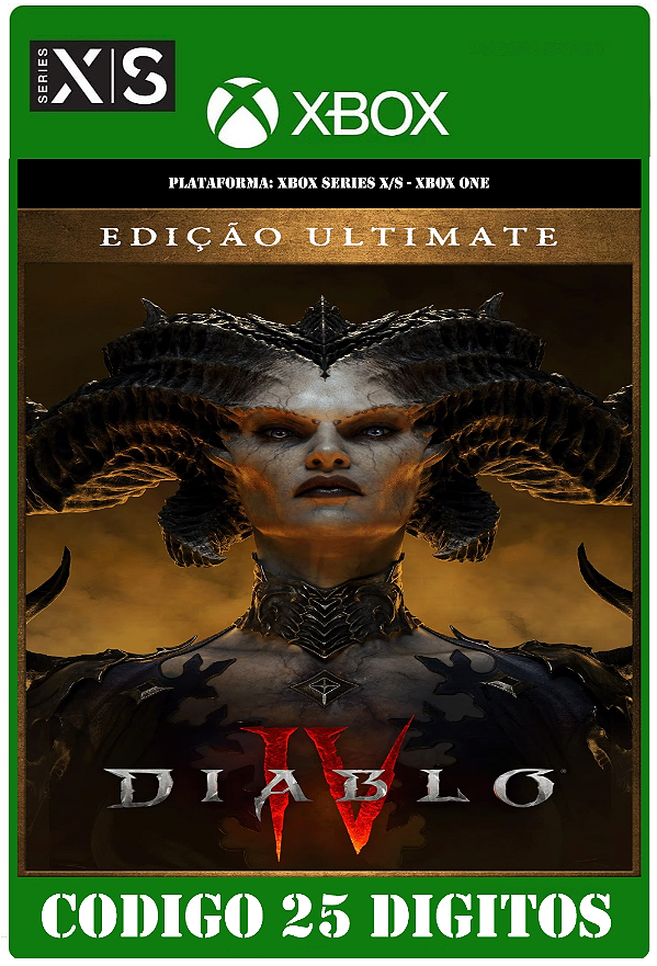 Diablo IV - Ultimate Edition - Xbox One / Series X|S (Código 25 Dígitos) Mídia Digital