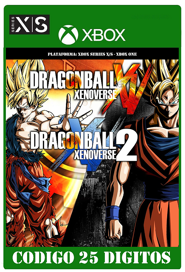 Dragon Ball Xenoverse 1 and 2 Bundle - Xbox One / Series X|S (Código 25 Dígitos) Mídia Digital