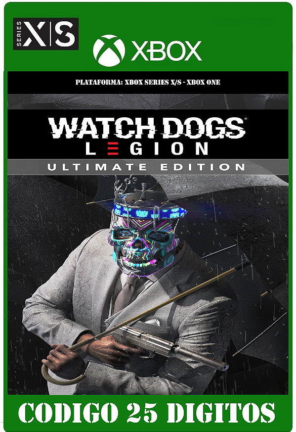 Watch Dogs: Legion Ultimate Edition - Xbox One / Series X|S (Código 25 Dígitos) Mídia Digital