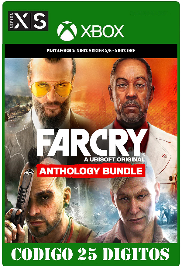 FAR CRY – PACOTE ANTOLOGIA - Xbox One / Series X|S (Código 25 Dígitos) Mídia Digital