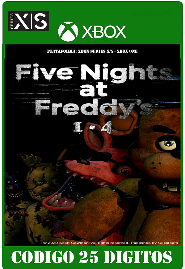 Five Nights at Freddy's Original Series - Xbox One / Series X|S (Código 25 Dígitos) Mídia Digital