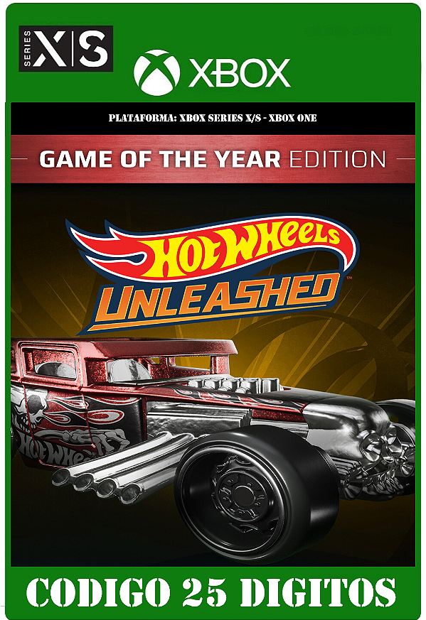 HOT WHEELS UNLEASHED - Xbox One / Series X|S (Código 25 Dígitos) Mídia Digital
