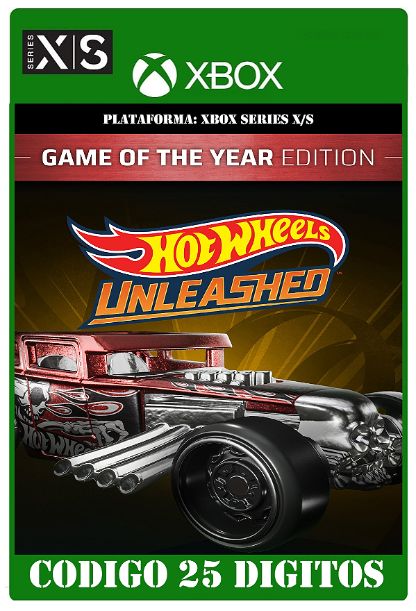 HOT WHEELS UNLEASHEDT - Game Of The Year Edition - Xbox Series X|S (Código 25 Dígitos) Mídia Digital