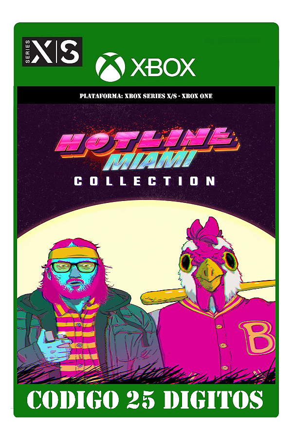 Hotline Miami Collection - Xbox One / Series X|S (Código 25 Dígitos) Mídia Digital