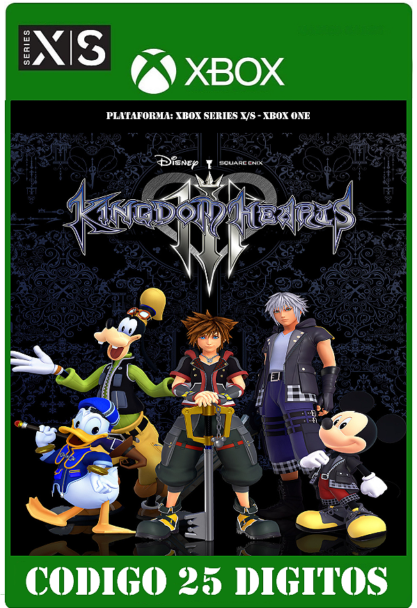 KINGDOM HEARTS 3 - Xbox One / Series X|S (Código 25 Dígitos) Mídia Digital