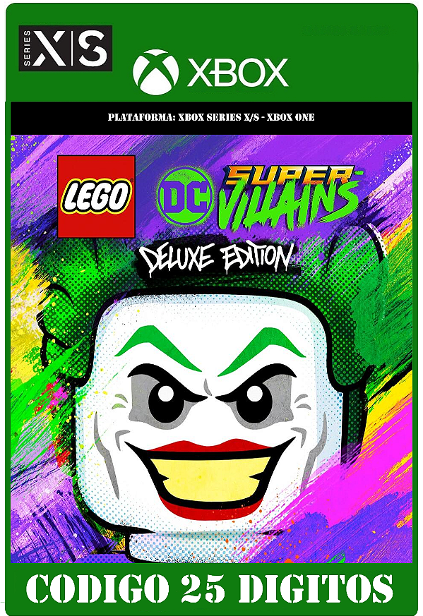 LEGO DC Super-Vilões Edição Deluxe - Xbox One / Series X|S (Código 25 Dígitos) Mídia Digital