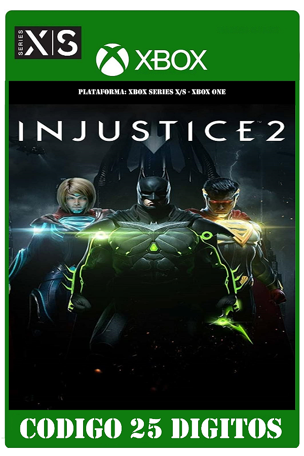 Injustice 2 - Xbox One / Series X|S (Código 25 Dígitos) Mídia Digital