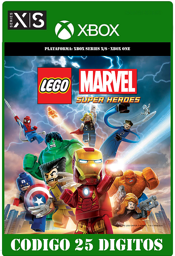 LEGO Marvel Super Heroes - Xbox One / Series X|S (Código 25 Dígitos) Mídia Digital