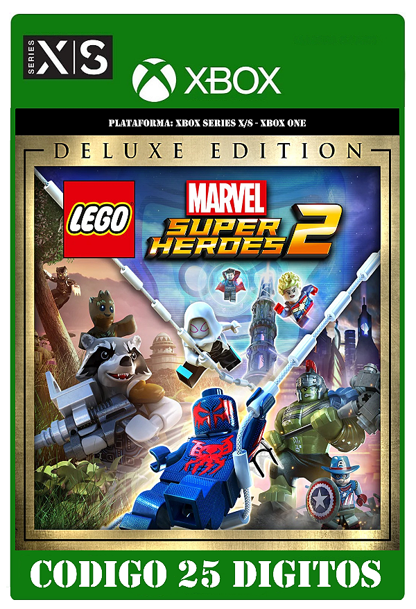 LEGO Marvel Super Heroes 2 Edição Deluxe - Xbox One / Series X|S (Código 25 Dígitos) Mídia Digital