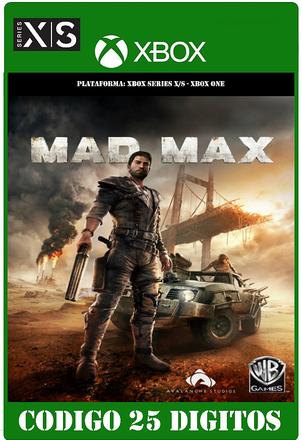 Mad Max - Xbox One / Series X|S (Código 25 Dígitos) Mídia Digital