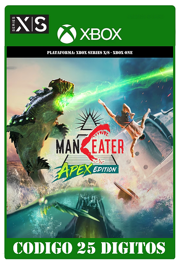 Maneater Apex Edition - Xbox One / Series X|S (Código 25 Dígitos) Mídia Digital