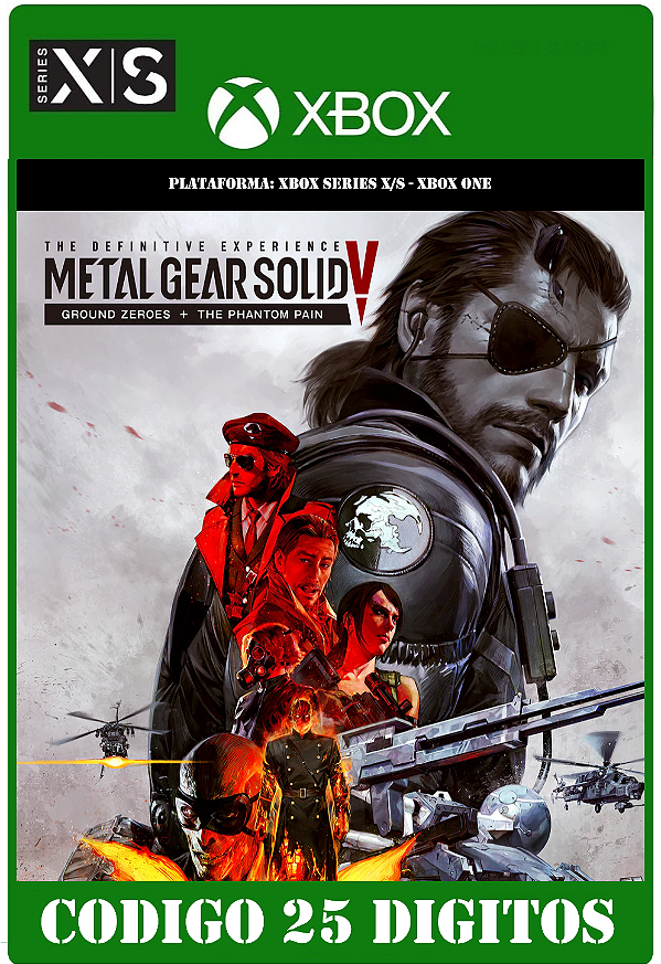 METAL GEAR SOLID V THE DEFINITIVE EXPERIENCE - Xbox One / Series X|S (Código 25 Dígitos) Mídia Digital