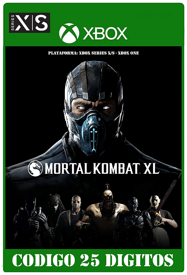 Mortal Kombat XL - Xbox One / Series X|S (Código 25 Dígitos) Mídia Digital