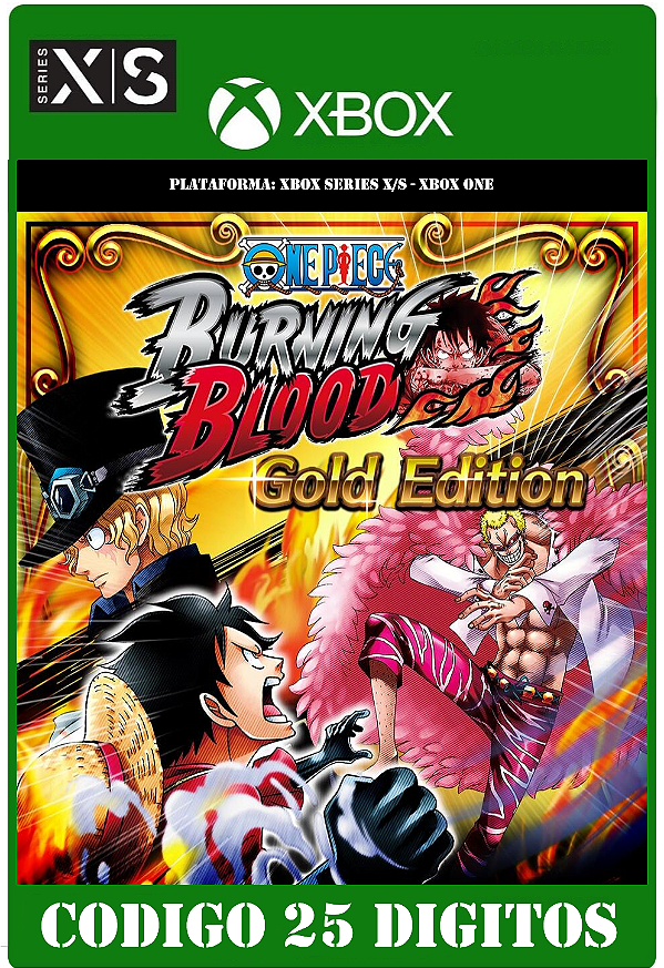 One Piece Burning Blood - Gold Edition - Xbox One / Series X|S (Código 25 Dígitos) Mídia Digital